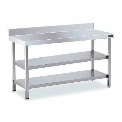 DISTFORM - Table adossée 1700x800 avec 2 étagères