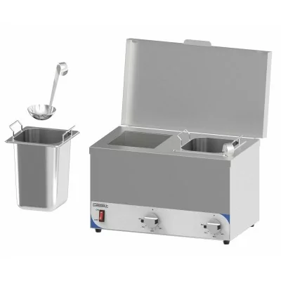 CASSELIN - Bain-marie à sauce 2 bacs GN 1/6 H. 200 mm