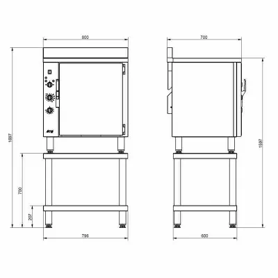 AIR'T - Support pour four CFE 805 RTCT