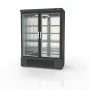 CORECO - Armoire gourmet 2 portes vitrées négative extérieur noir intérieur inox