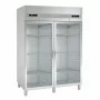 CORECO - Armoire GN2/1 côtés emboutis négative 2 portes vitrées 1066 L