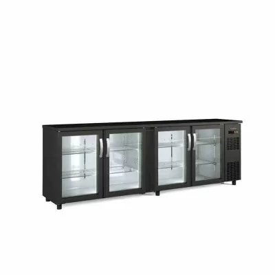 CORECO - Arrière-bar positif 4 portes vitrées battantes 650 L