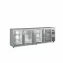 CORECO - Arrière-bar positif 4 portes vitrées battantes 650 L