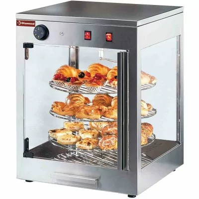 DIAMOND - Vitrine chauffante rotative pour pizzas D. 420 mm