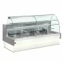 DIAMOND - Vitrine à pâtisserie bombée blanche largeur 2900 mm