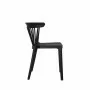 VEBA - Chaise empilable Windson Noir Polypropylène