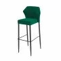 VEBA - Tabouret de bar Louis Vert revêtement velours ignifugé