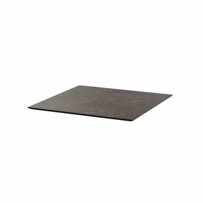 VEBA - Plateau de table HPL Midnight Marble 70 x 70 cm