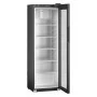 LIEBHERR - Armoire positive époxy noir porte vitrée 400 L