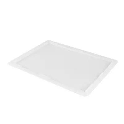 GILAC - Couvercle pour demi bac à pâtons 400 x 300 x 30 mm - blanc