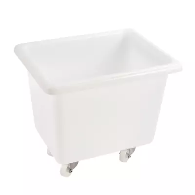 GILAC - Bac grand volume 500 L - 4 roues pivotantes dont 2 avec freins - blanc