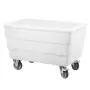 GILAC - Bac double-paroi 310 L - roues chape inox - blanc - AVEC BONDE