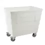 GILAC - Bac double-paroi 500 L - roues chape inox - blanc - AVEC BONDE