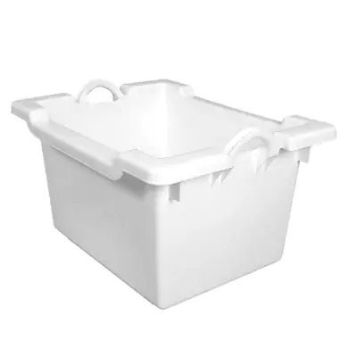 GILAC - Bac comporte empilable emboîtable 60 L - blanc