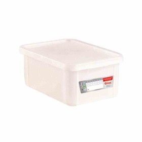 GILAC - Bac plat témoin 12 L HACCP + couvercle - blanc