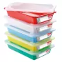 GILAC - Bacs plats témoins 8 L HACCP + couvercles - Lot de 5