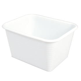 GILAC - Bac rectangulaire renforcé emboîtable 45 L - blanc