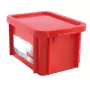 GILAC - Bac HACCP 15 L rectangulaire + couvercle - rouge 