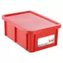 GILAC - Bac HACCP 35 L rectangulaire + couvercle - rouge 