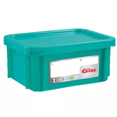 GILAC - Bac HACCP 12 L rectangulaire + couvercle - vert 