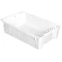 GILAC - Caisse ajourée empilable emboîtable 600 x 380 x 155 mm 28 L - blanc