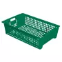 GILAC - Caisse ajourée empilable emboîtable 600 x 380 x 155 mm 28 L - vert