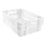 GILAC - Caisse ajourée empilable emboitable 600 x 400 x 197 mm - 37 L - blanc