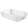 GILAC - Caisse ajourée empilable emboitable 600 x 400 x 146 mm HACCP - 27 L - blanc