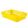 GILAC - Caisse ajourée empilable emboitable 600 x 400 x 146 mm - 27 L - jaune