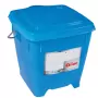 GILAC - Seau carré HACCP 12 L + couvercle étanche - bleu