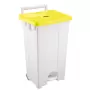 GILAC - Collecteur à pédale 100 L - couvercle jaune