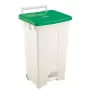 GILAC - Collecteur à pédale 100 L - couvercle vert