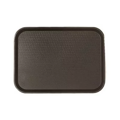 CAMBRO - Lot de 24 plateaux polypropylène à rebord élevé 345 x 265 Noir