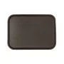 CAMBRO - Lot de 24 plateaux polypropylène à rebord élevé 345 x 265 Noir