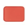 CAMBRO - Lot de 24 plateaux polypropylène à rebord élevé 345 x 265 Rouge