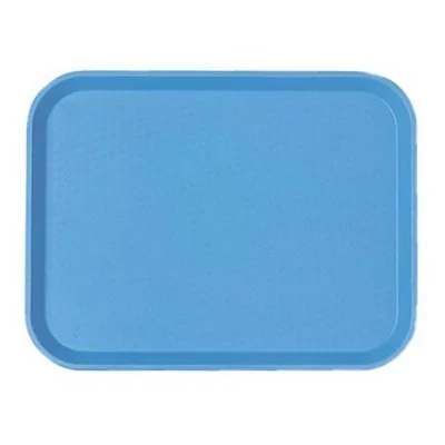 CAMBRO - Lot de 24 plateaux polypropylène à rebord élevé 410 x 300 Bleu