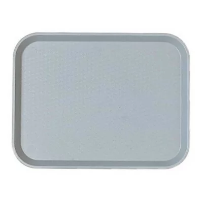 CAMBRO - Lot de 12 plateaux polypropylène à rebord élevé 457 x 355 Gris perle