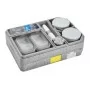 CAMBRO - Plateau Tablotherm avec barquettes rectangulaires bols isothermes