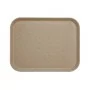 CAMBRO - Lot de 12 plateaux polyester à rebord élevé 457 x 355 Sahara