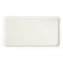 CAMBRO - Lot de 12 plateaux polyester à rebord bas 530 x 325 Blanc perle