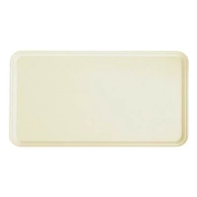 CAMBRO - Lot de 12 plateaux polyester à rebord bas 530 x 325 Terrazzo