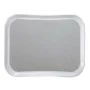 CAMBRO - Lot de 12 plateaux polyester forme profilée 457 x 355 Gris perle