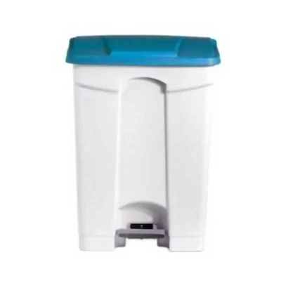 L2G - Poubelle plastique HACCP 90L couvercle bleu