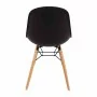 BOLERO - Chaise moulée PP avec structure métallique Arlo grise (lot de 2)