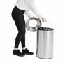 BOLERO - Poubelle dome inox ouverte 40L