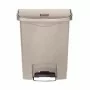 RUBBERMAID - Poubelle à pédale frontale Slim Jim beige 30L