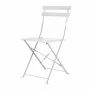 BOLERO - Lot de 2 chaises de terrasse en acier coloré grises