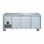 POLAR - Table réfrigérée positive inox 3 portes pleines, capacité 307 L