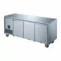 POLAR - Table réfrigérée positive inox 3 portes pleines, capacité 307 L