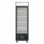 POLAR - Armoire réfrigérée positive avec caisson lumineux série G noire 218 L